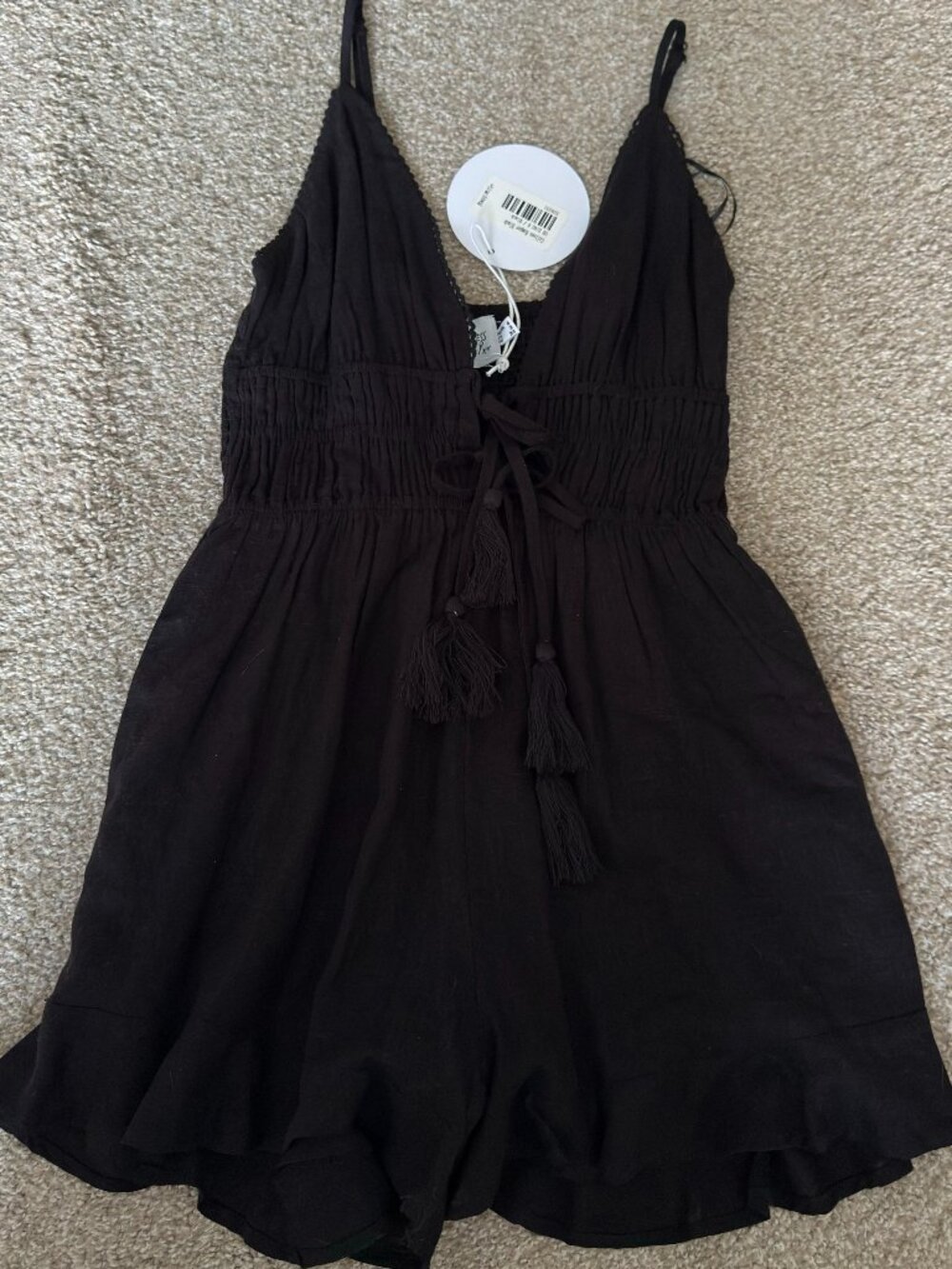 Princess Polly Colleen Romper Black